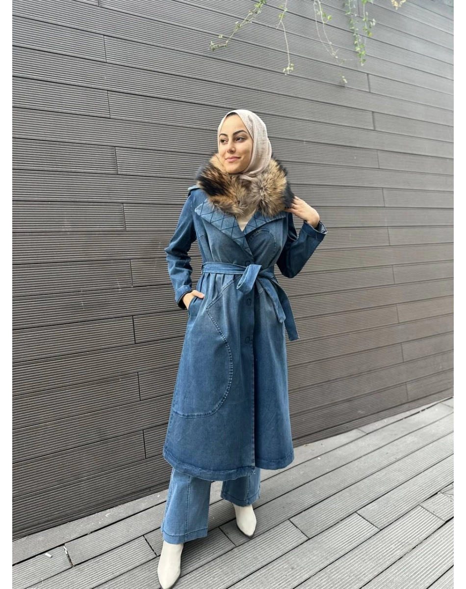 Misswhence 34511 Lacivert Kot Kap