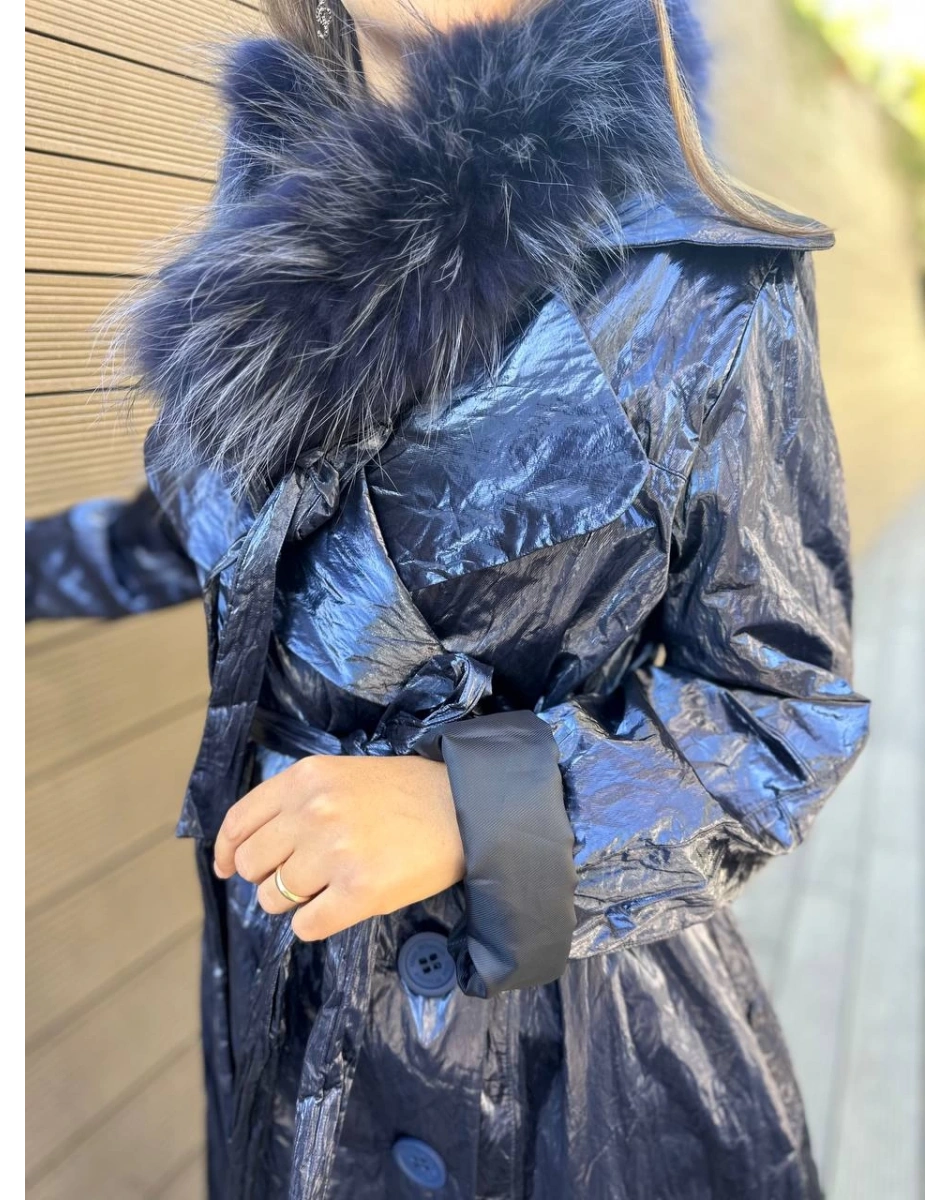 Misswhence 34519 Lacivert Parlak Kap