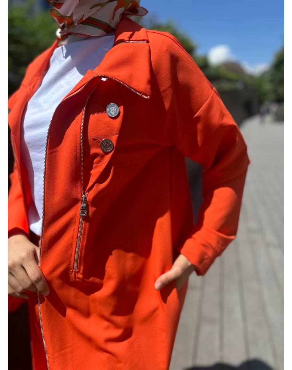 Misswhence 35312 Oranj Gömlek