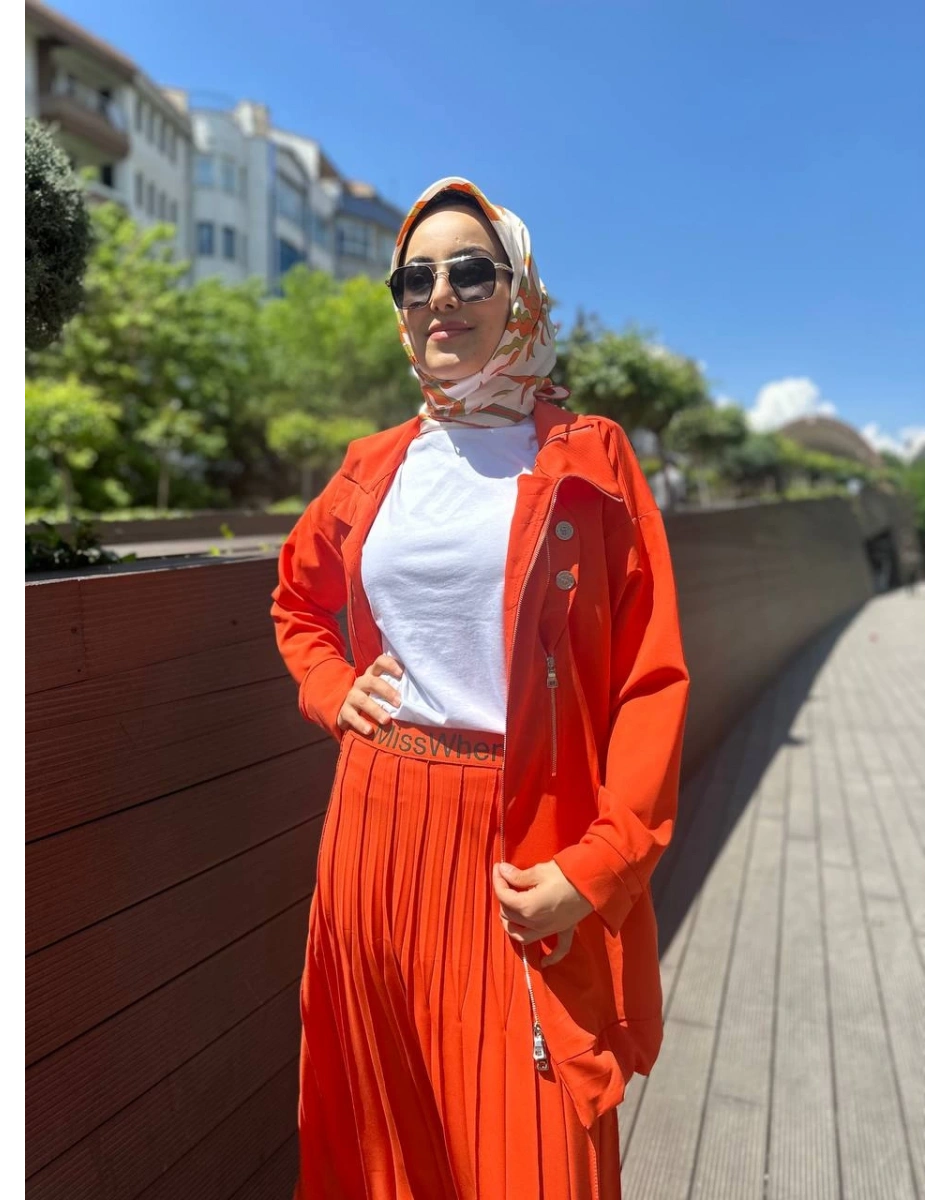 Misswhence 35312 Oranj Gömlek