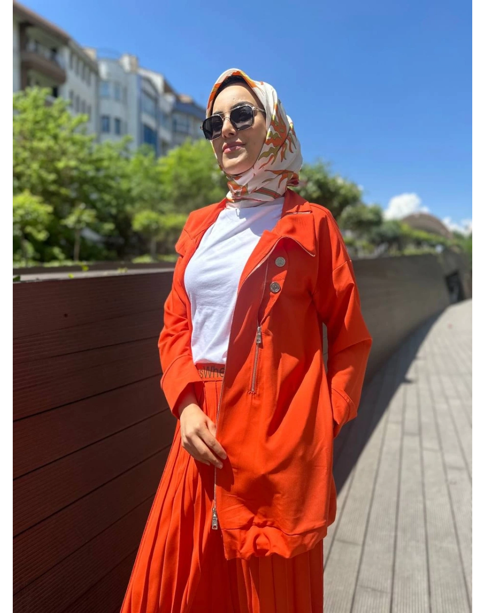 Misswhence 35312 Oranj Gömlek