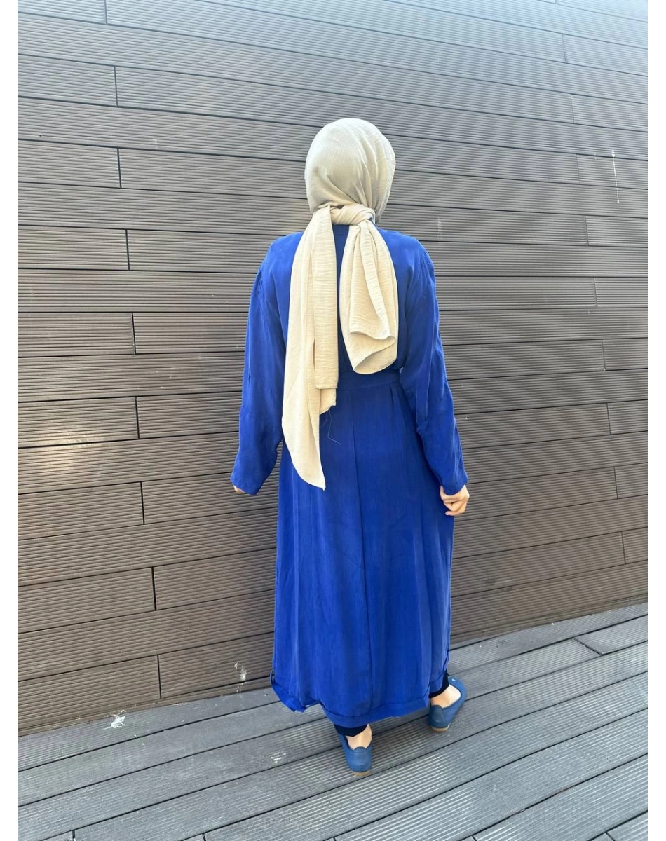 Misswhence 35501 Saks Etek Ucu Detaylı İpek Kap