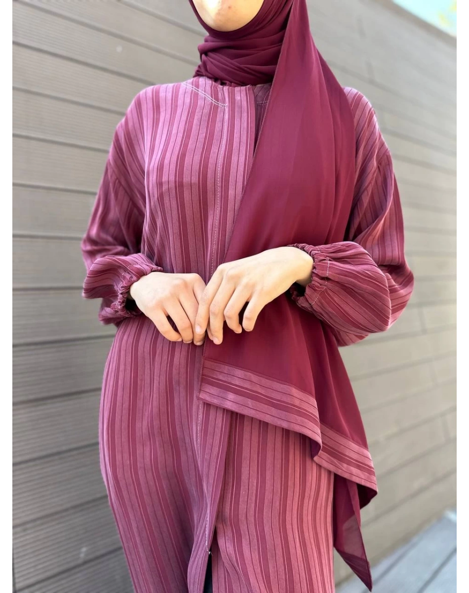 Misswhence 35504 Mürdüm Şallı İpek Kap