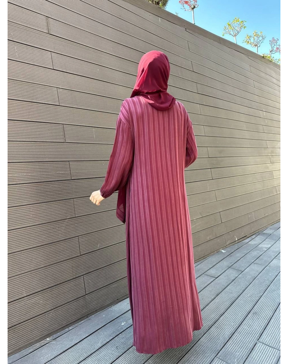 Misswhence 35504 Mürdüm Şallı İpek Kap