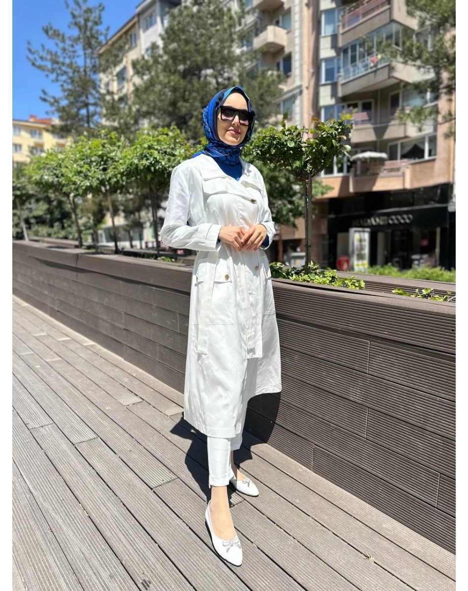 Misswhence 35506 Beyaz Ara Boy Kap