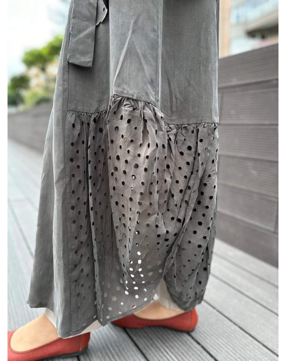 Misswhence 35511 Haki Lazer Detay İpek Kap