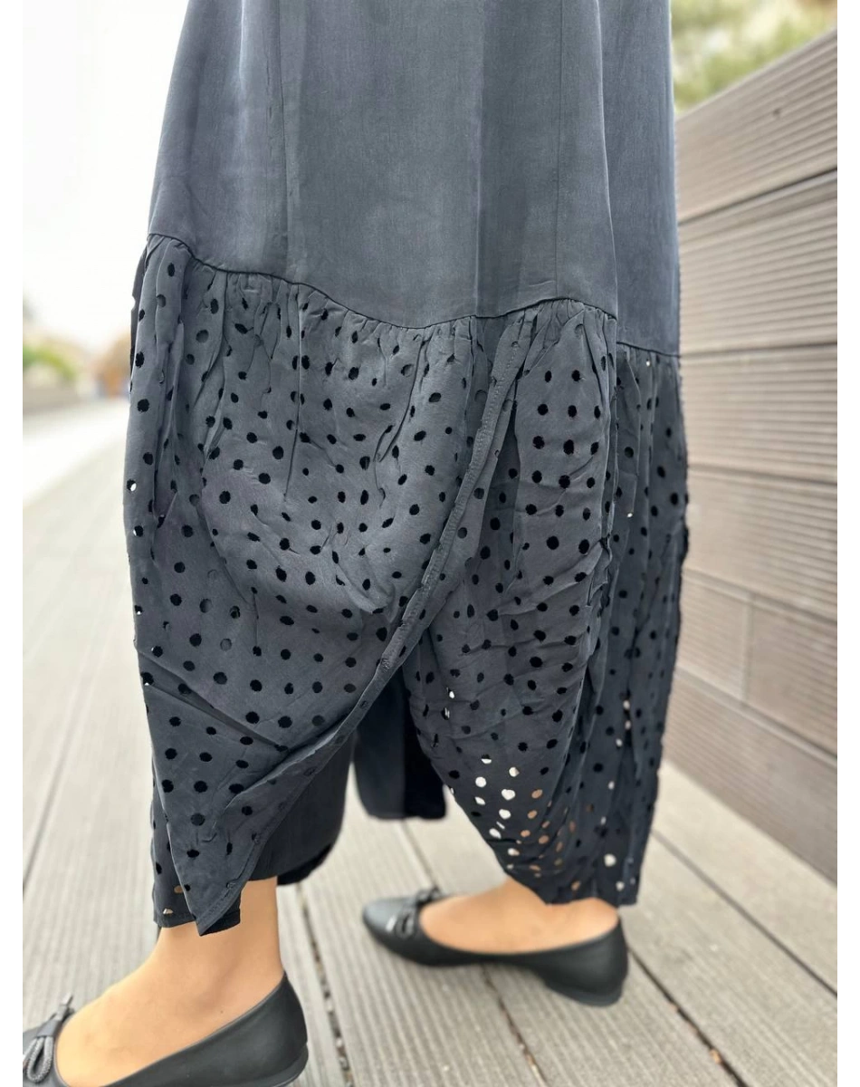 Misswhence 35511 Siyah Lazer Detay İpek Kap