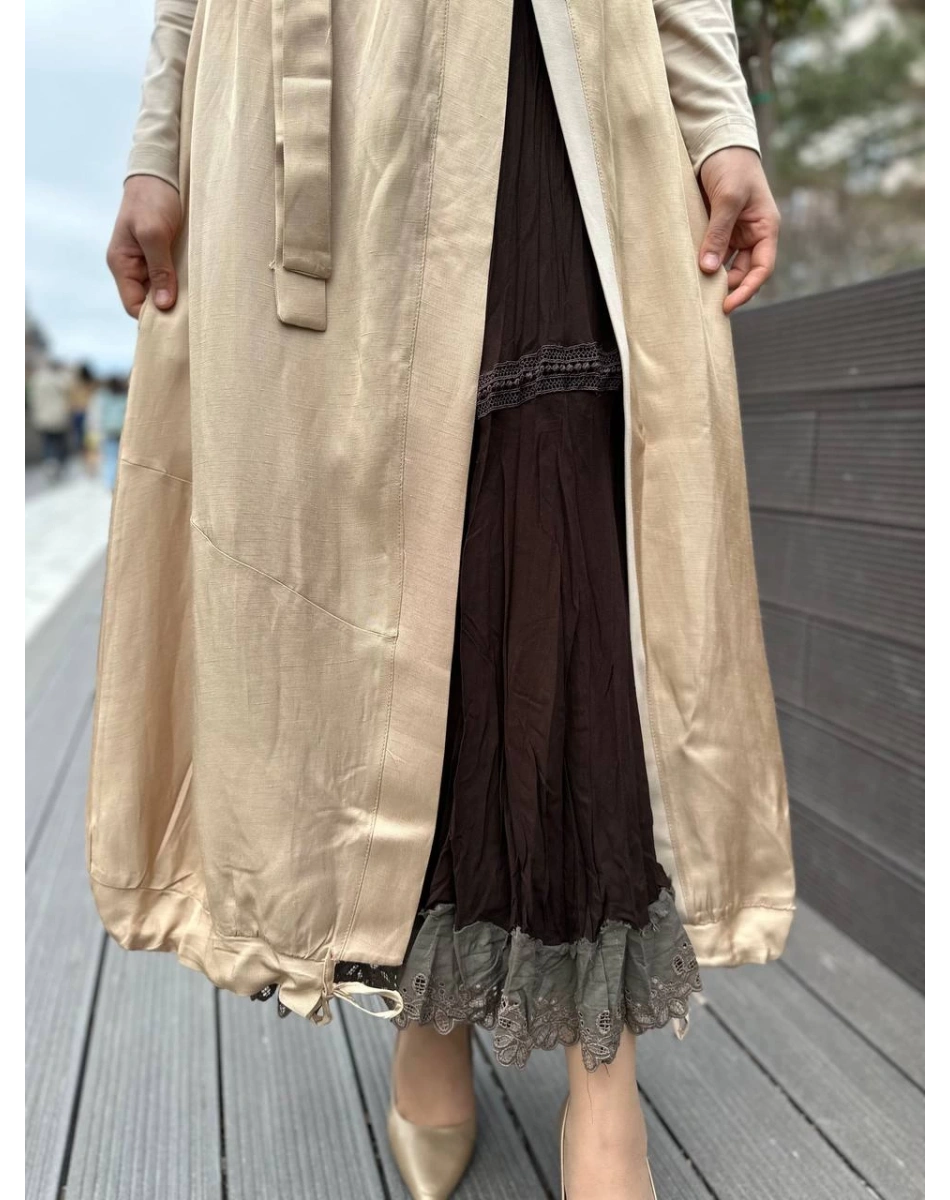 Misswhence 35806 Camel İkili Elbise