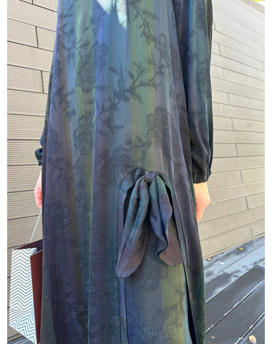 Misswhence 36019 Siyah İpek Tunik Takım