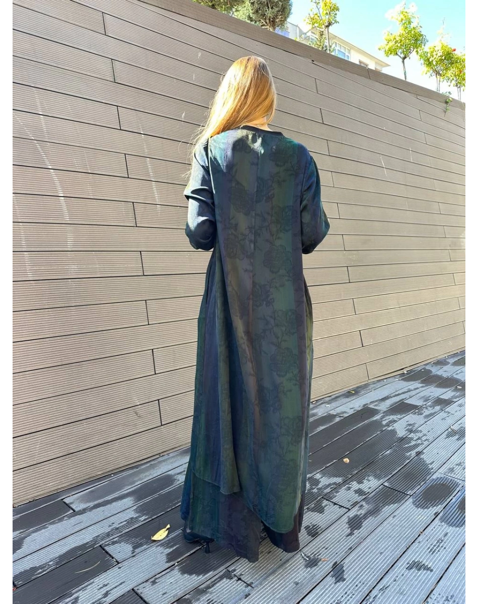 Misswhence 36019 Siyah İpek Tunik Takım