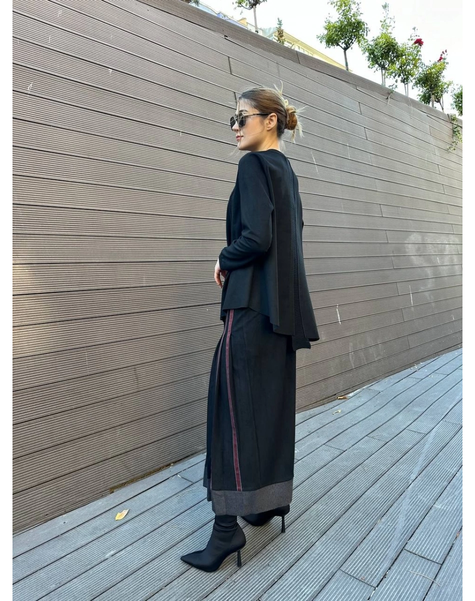 Misswhence 36022 Siyah Etekli İkili Takım