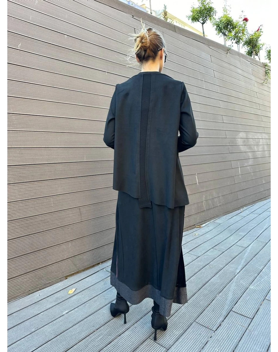 Misswhence 36022 Siyah Etekli İkili Takım