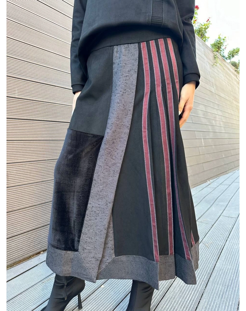 Misswhence 36022 Siyah Etekli İkili Takım