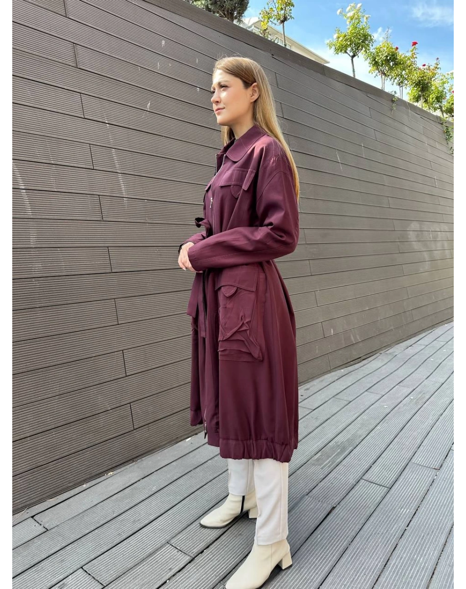 Misswhence 36404 Bordo Trençkot