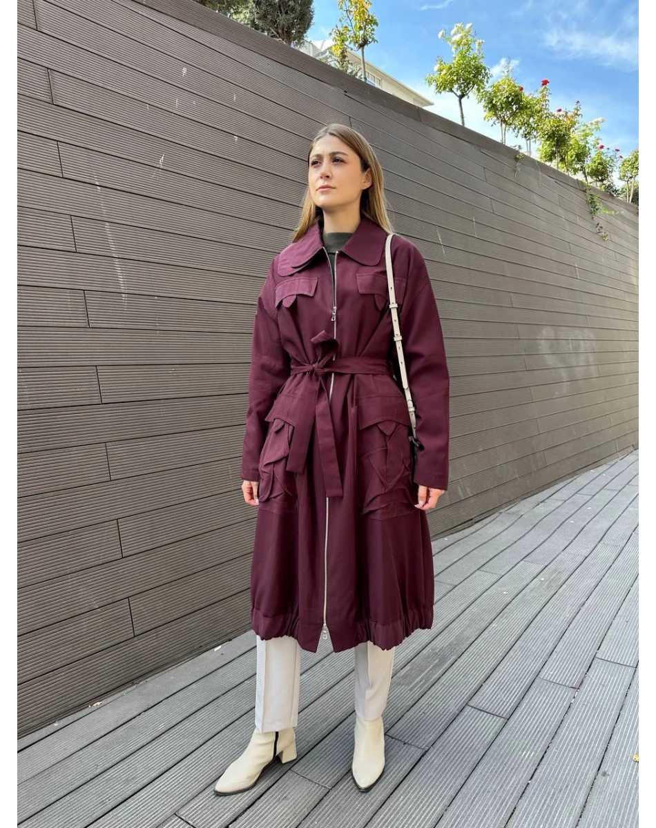 Misswhence 36404 Bordo Trençkot