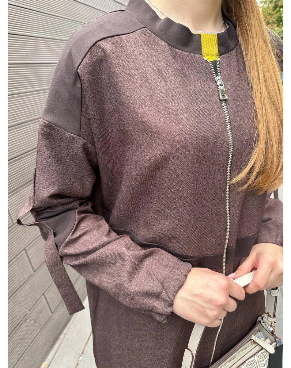 Misswhence 36407 Kahverengi Mevsimlik Gömlek Kap