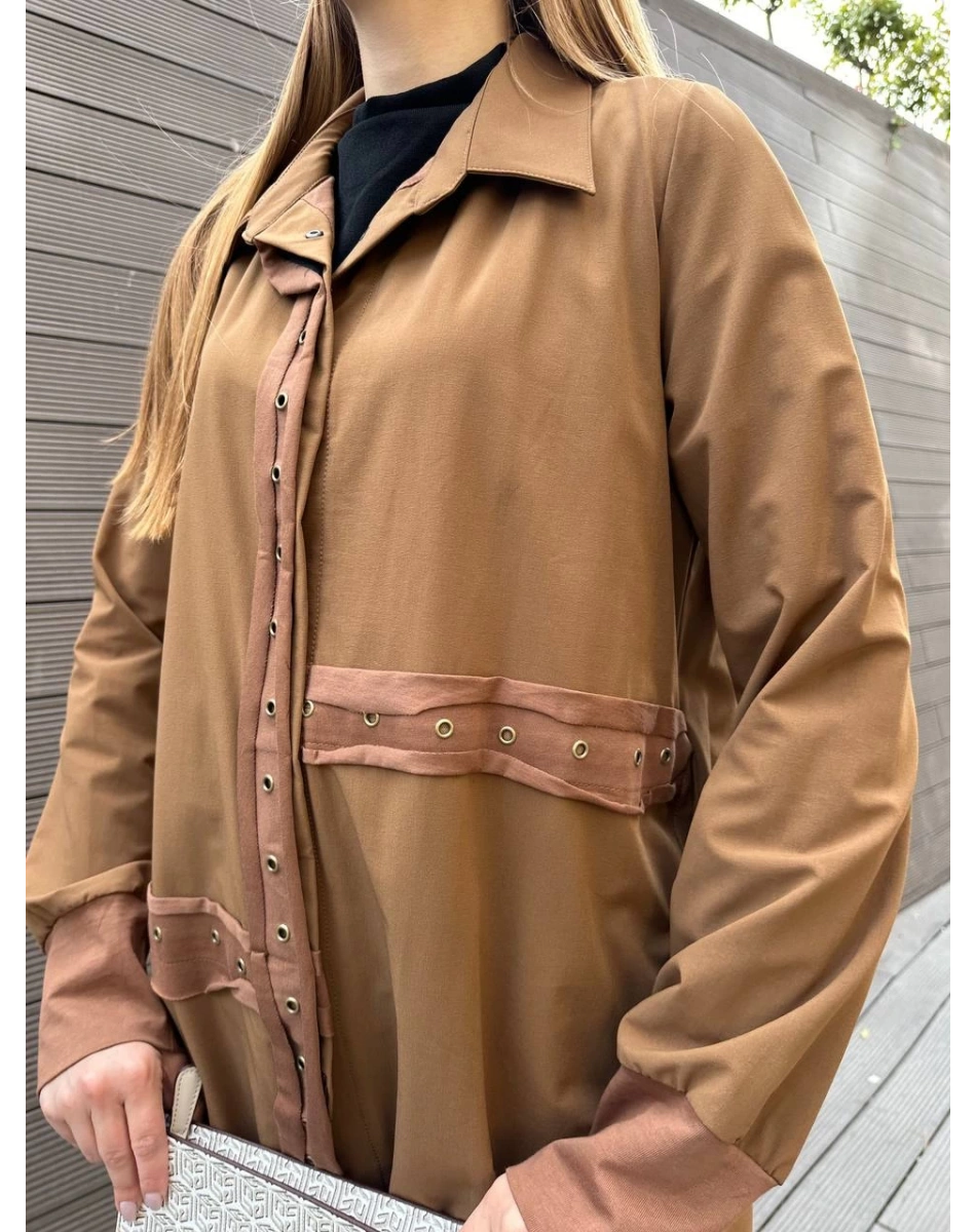 Misswhence 36412 Taba Çıtçıtlı Gömlek Kap