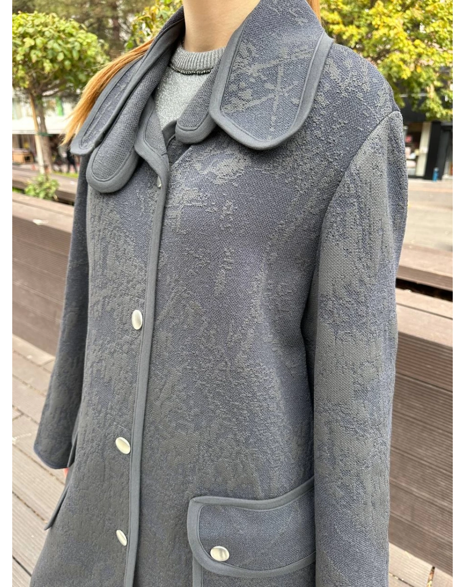 Misswhence 36416 Gri Triko Kap