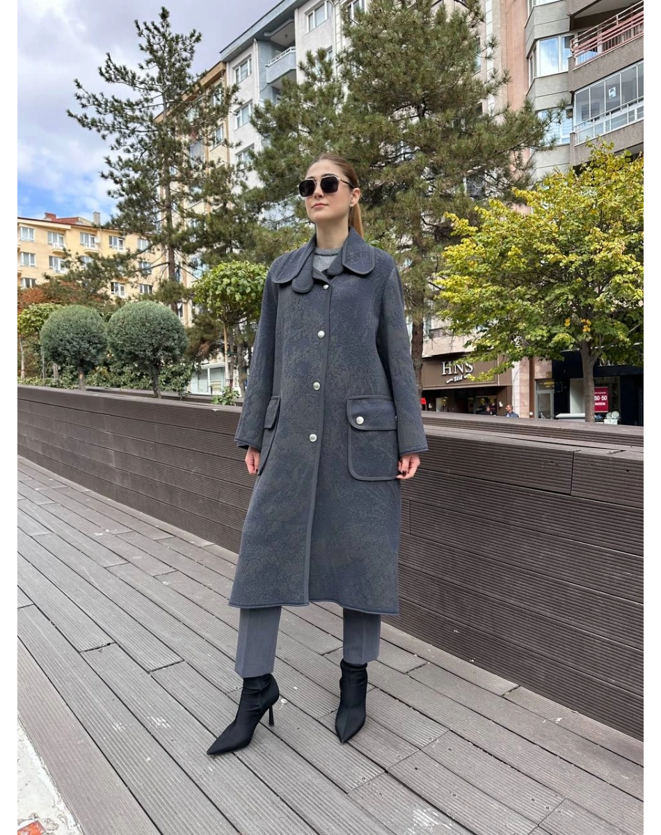 Misswhence 36416 Gri Triko Kap