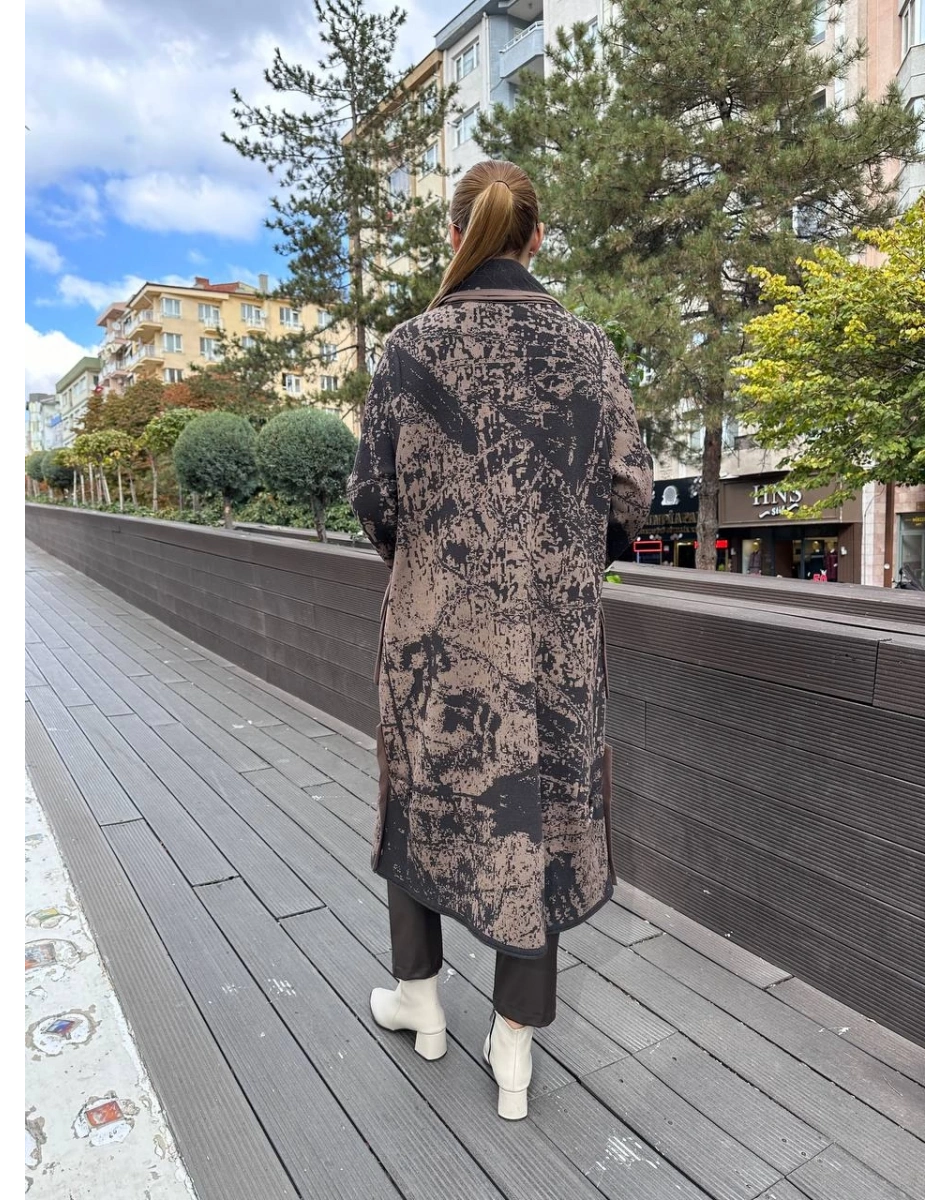 Misswhence 36416 Kahverengi Triko Kap