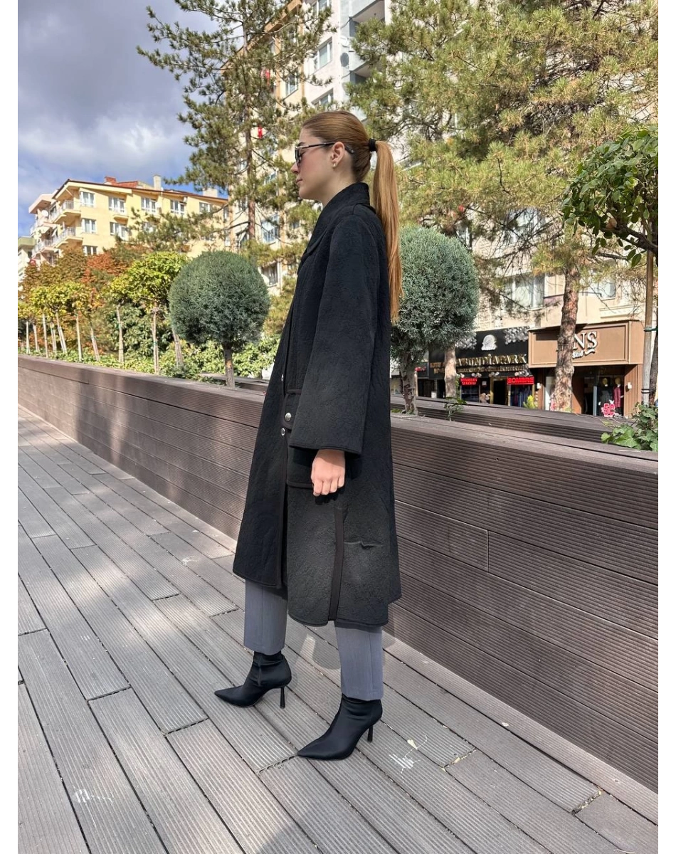 Misswhence 36416 Siyah Triko Kap