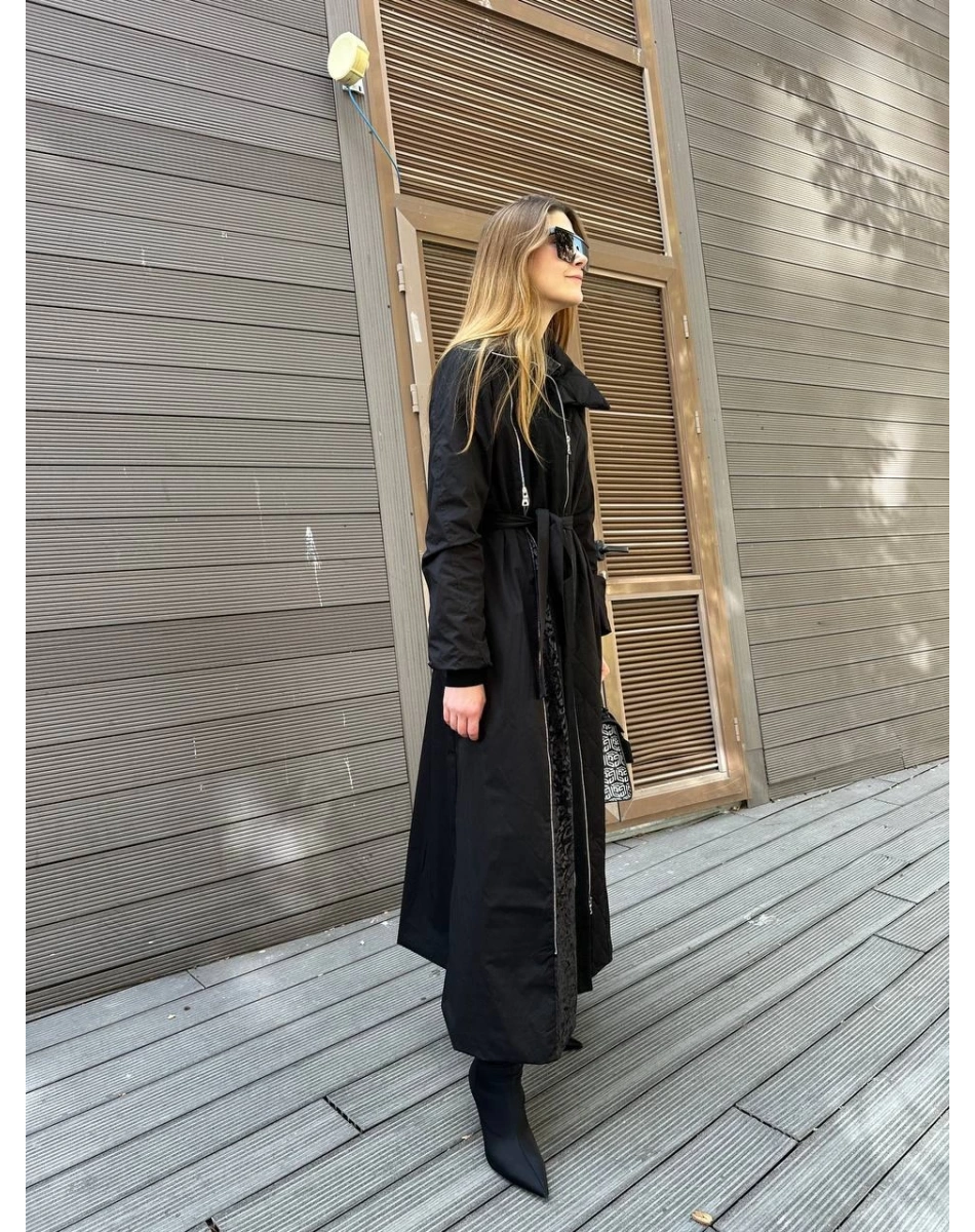 Misswhence 36514 Siyah Fermuar Detaylı Kap