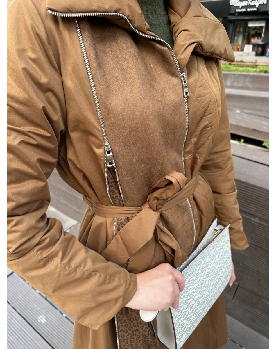 Misswhence 36514 Taba Fermuar Detaylı Kap