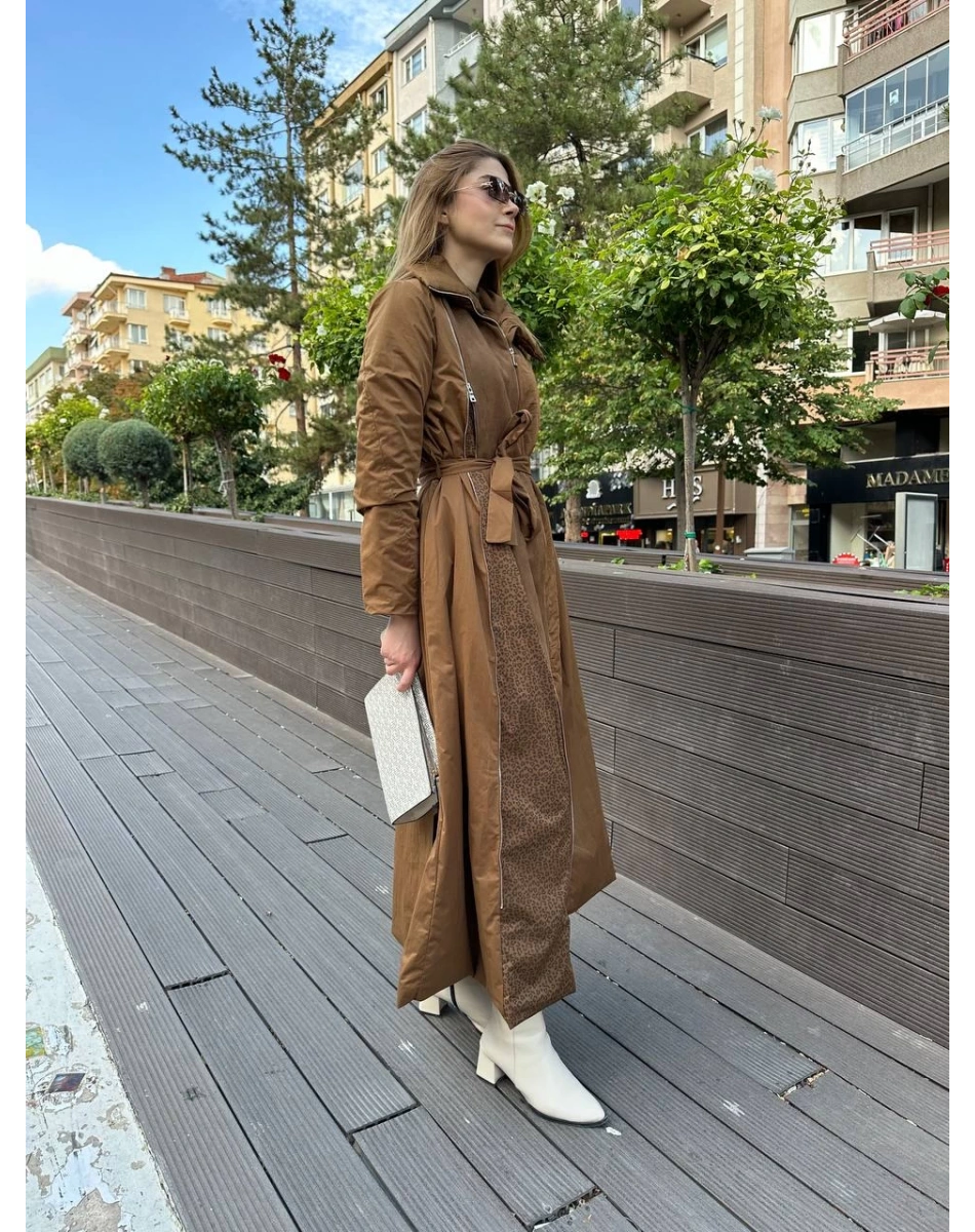 Misswhence 36514 Taba Fermuar Detaylı Kap