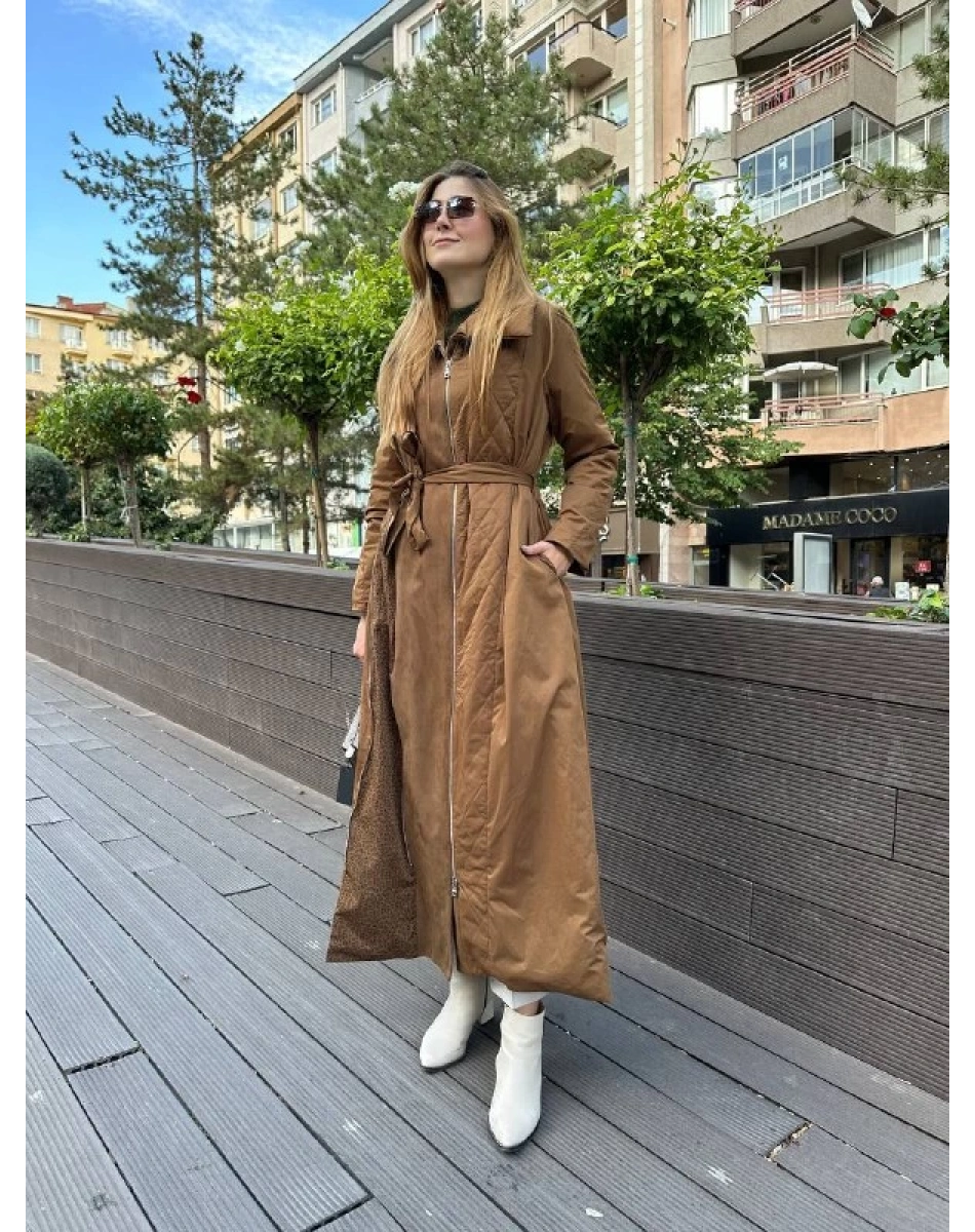 Misswhence 36514 Taba Fermuar Detaylı Kap