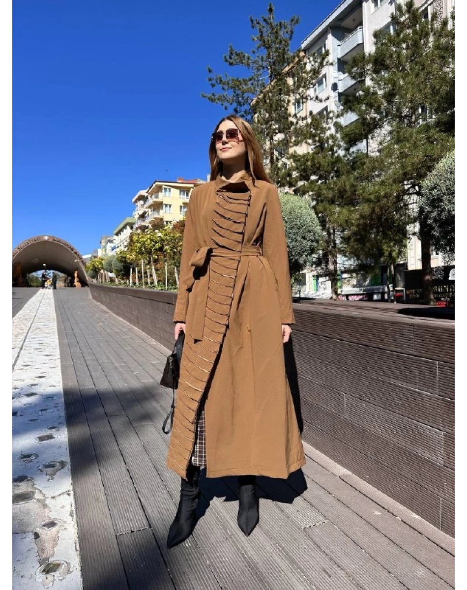 Misswhence 36525 Taba Nervürlü Kap