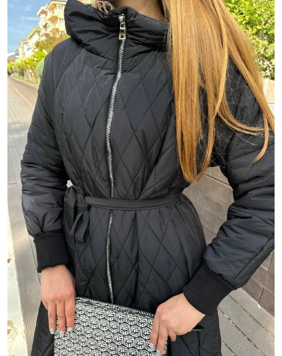 Misswhence 36533 Siyah Şişme Mont