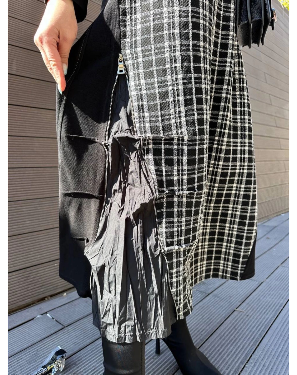 Misswhence 36814 Siyah Desenli Elbise