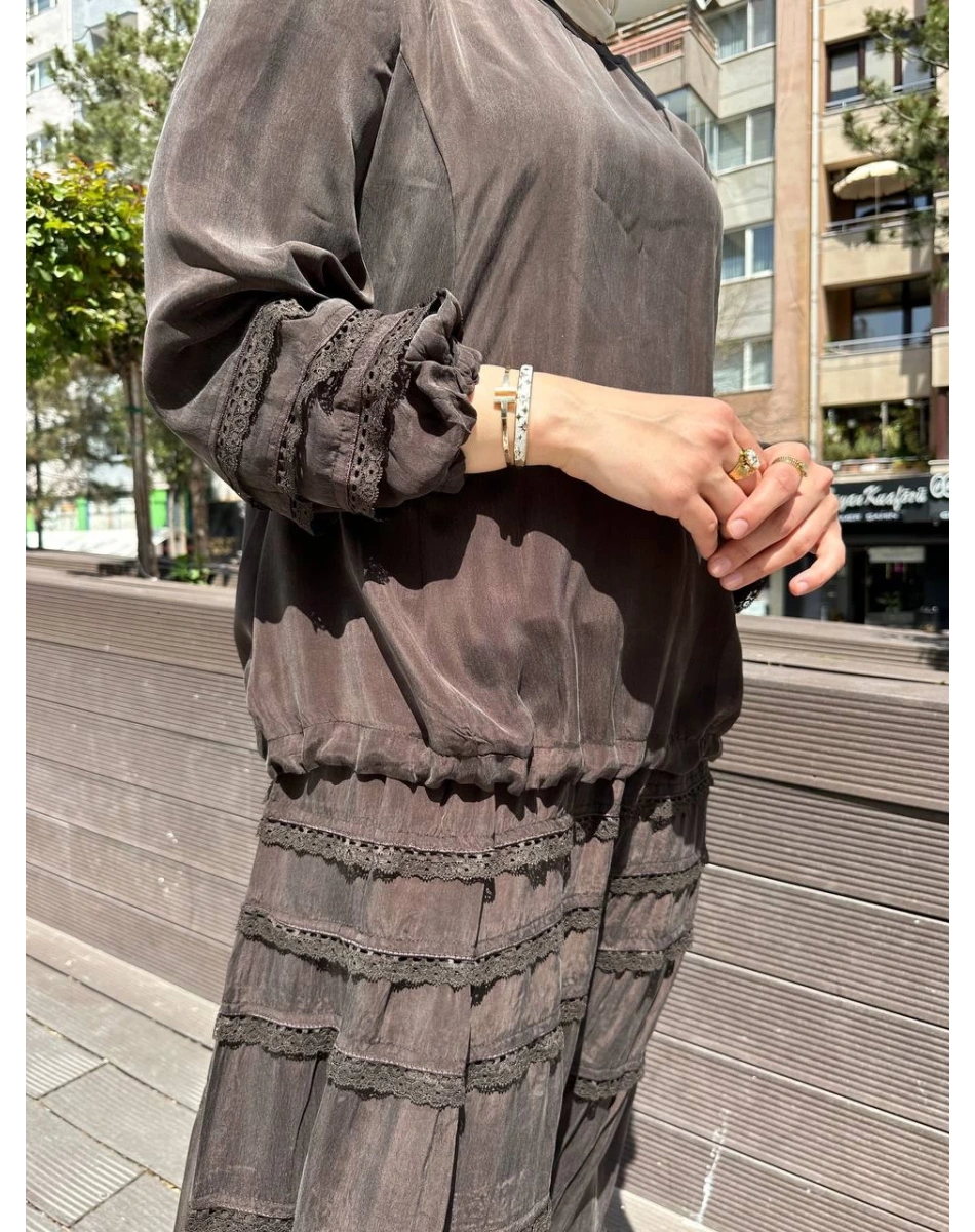 Misswhence 37005 Kahverengi İkili Takım