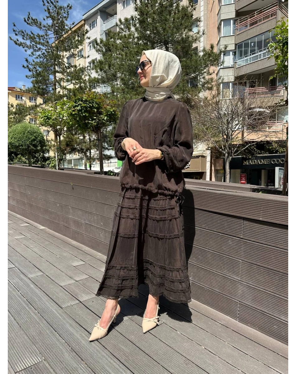 Misswhence 37005 Kahverengi İkili Takım