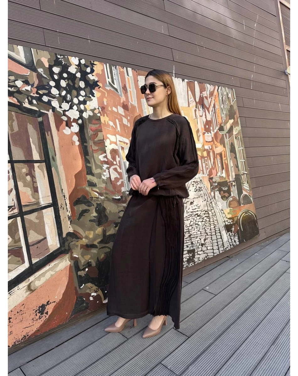 Misswhence 37009 Kahverengi İkili Takım