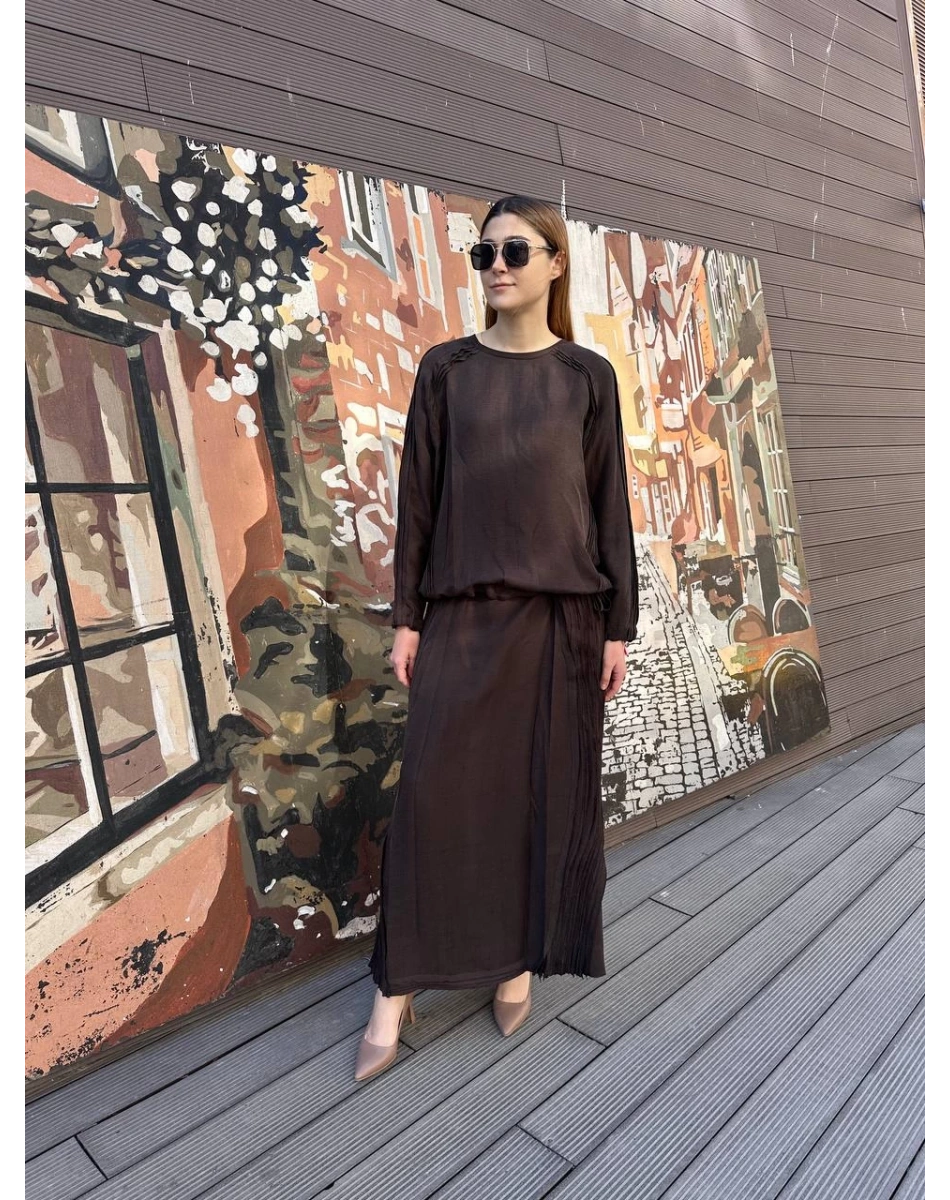 Misswhence 37009 Kahverengi İkili Takım