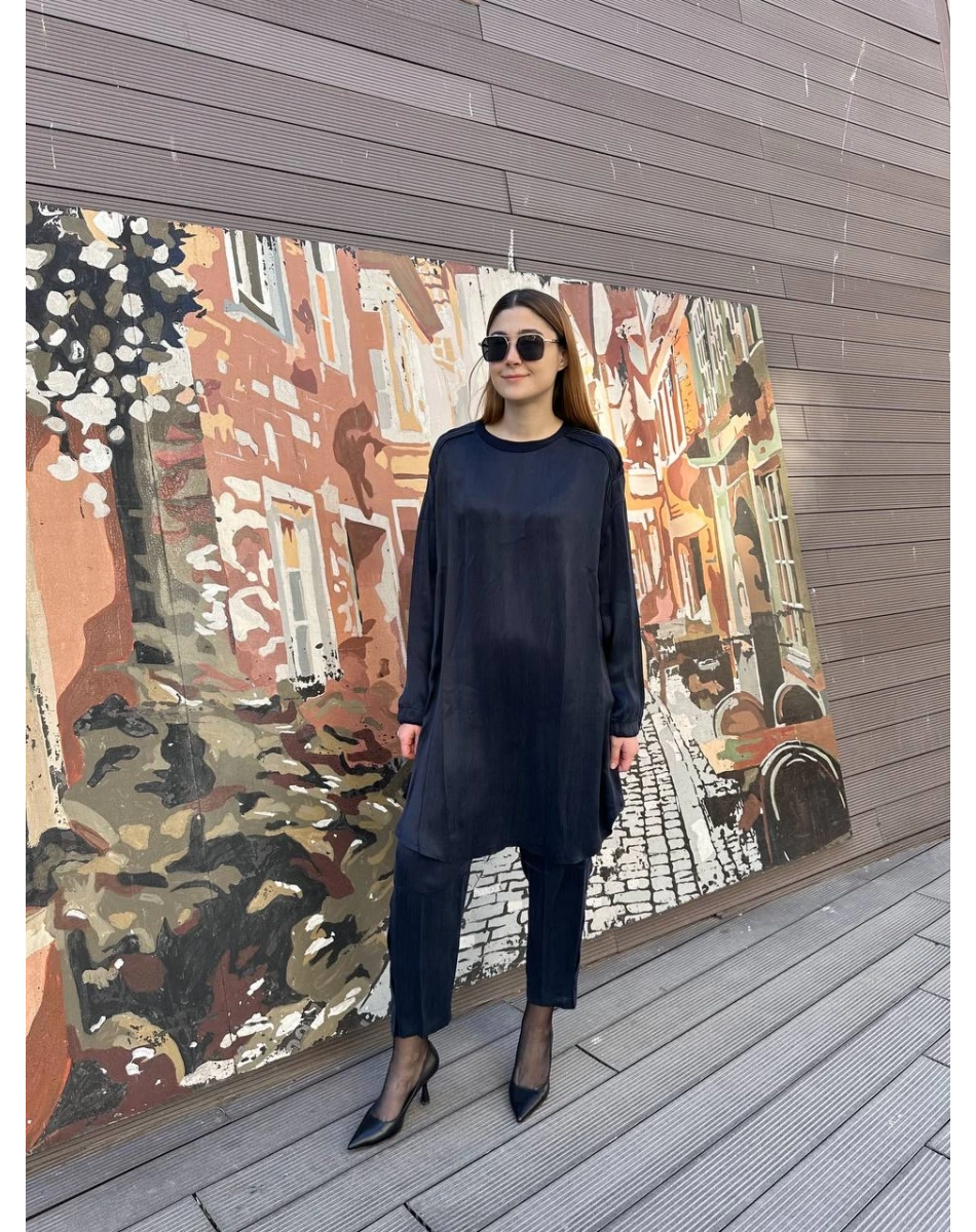 Misswhence 37017 Lacivert Pantolonlu Takım