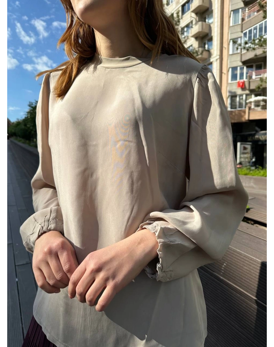 Misswhence 37019 Taş İpek Kısa Tunik