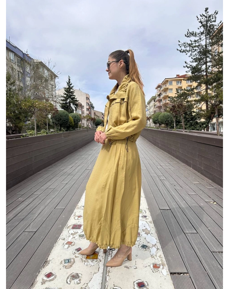 Misswhence 37200 Sarı Etekli Takım