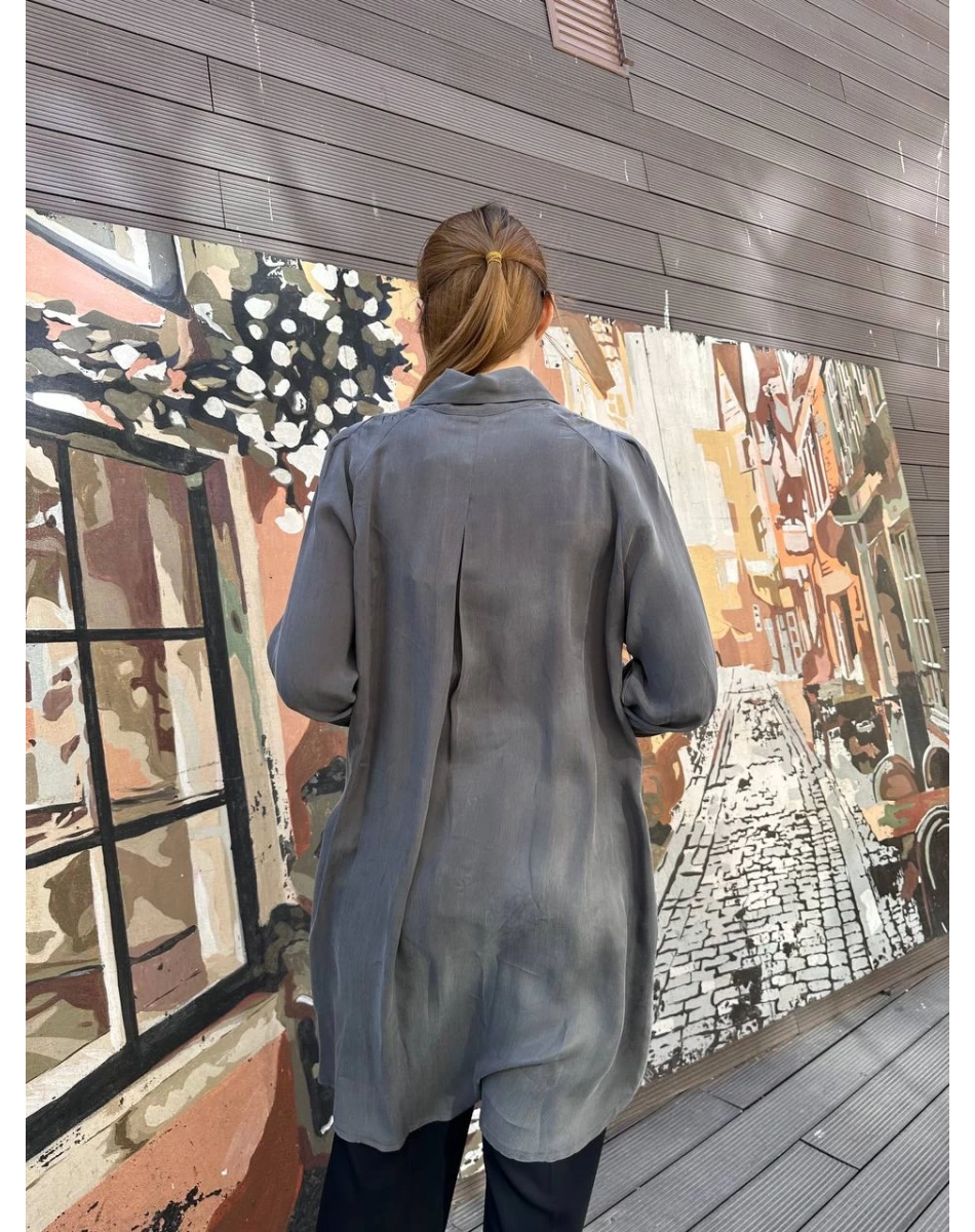 Misswhence 37302 Gri Gömlek