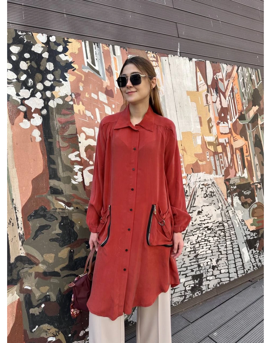 Misswhence 37302 Kiremit Gömlek