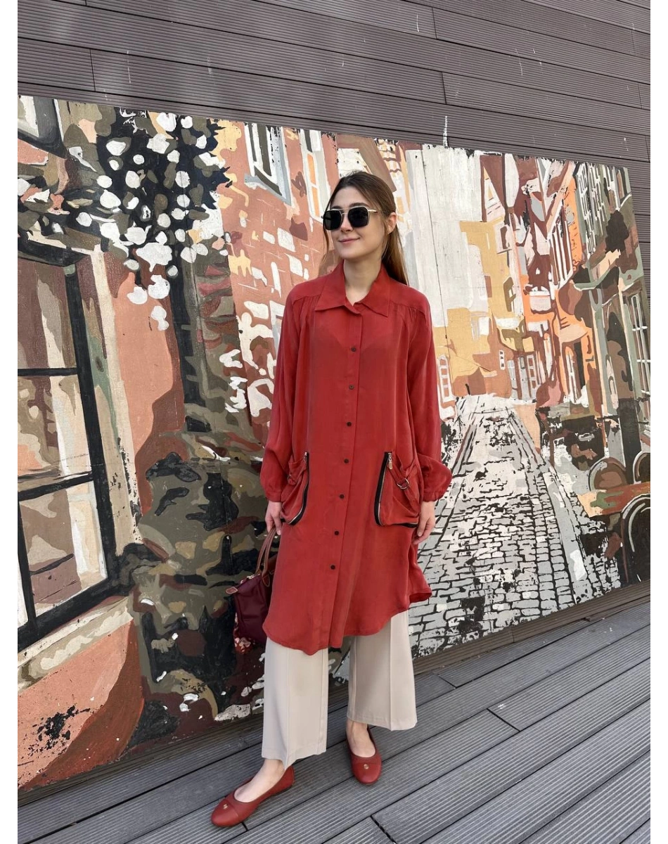 Misswhence 37302 Kiremit Gömlek