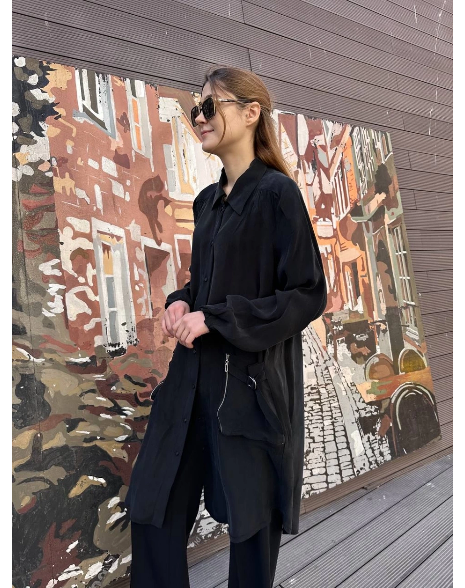 Misswhence 37302 Siyah Gömlek