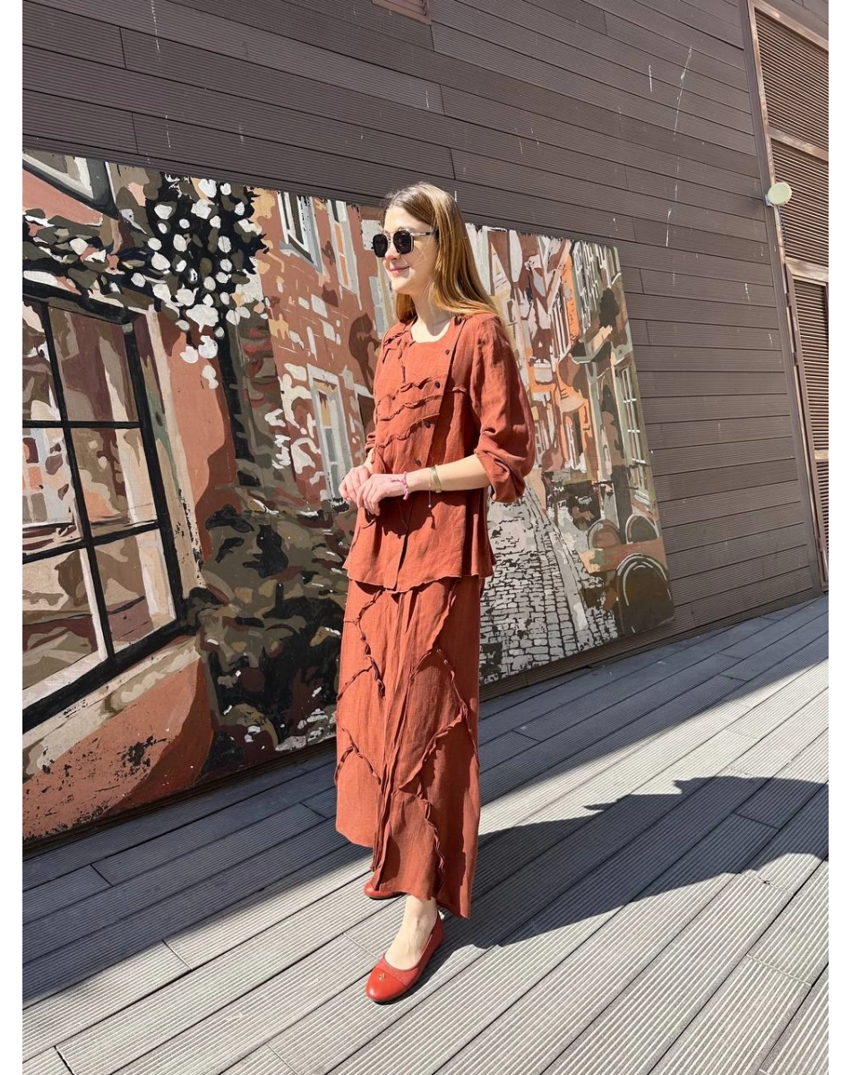 Misswhence 37305 Turuncu Etekli Takım