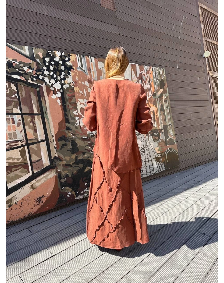 Misswhence 37305 Turuncu Etekli Takım