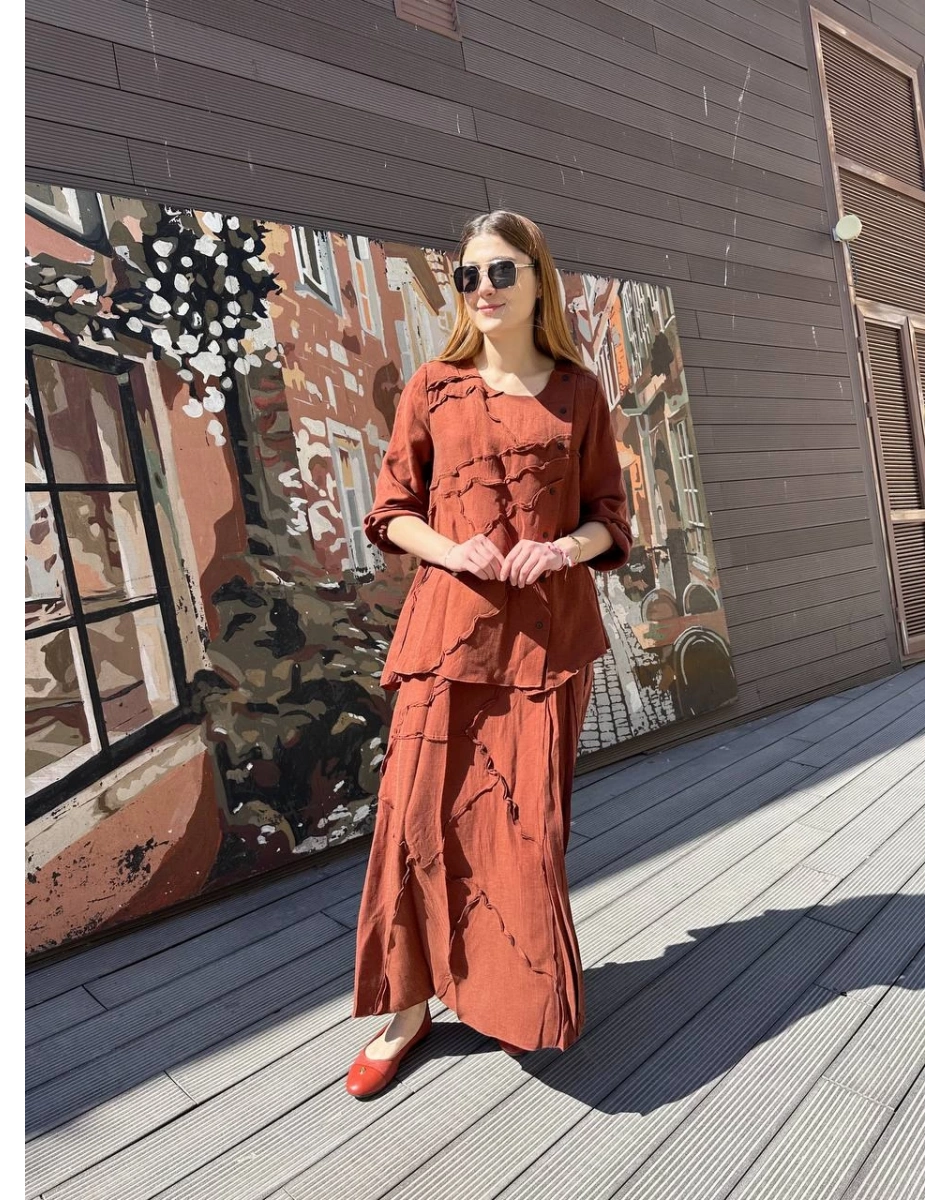 Misswhence 37305 Turuncu Etekli Takım