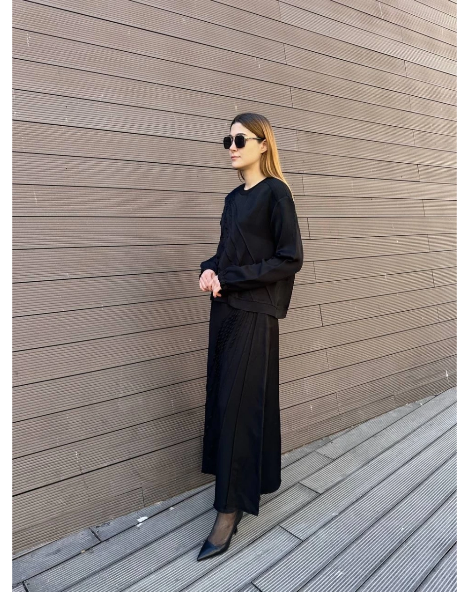 Misswhence 37312 Siyah Tunik Etek Takım