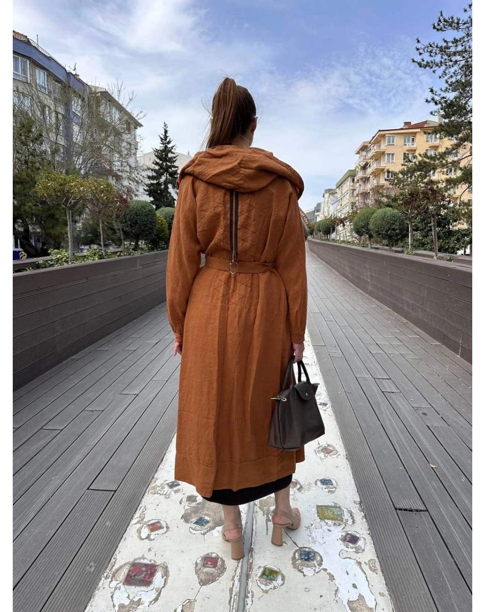 Misswhence 37401 Tarçın Keten Kap