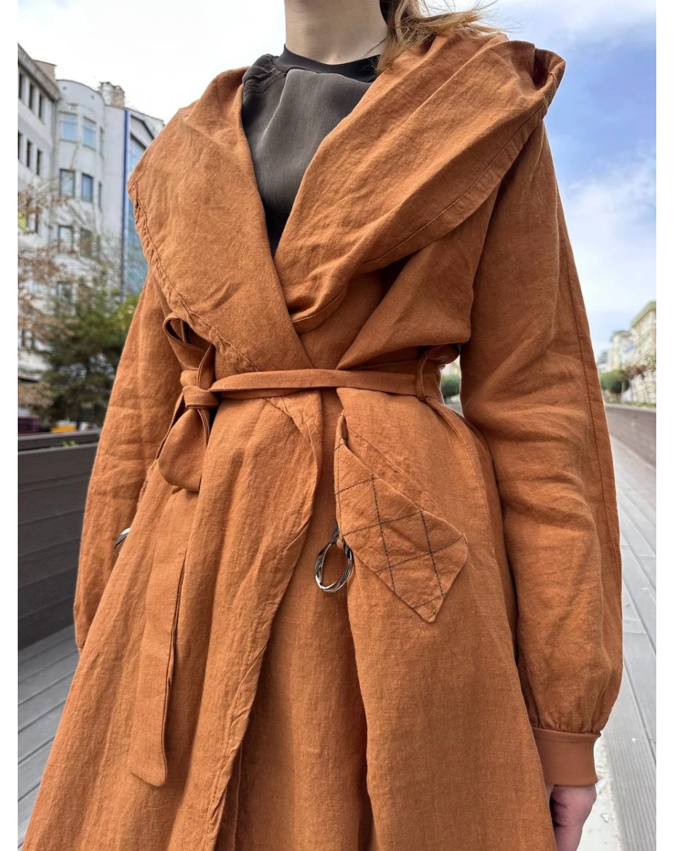 Misswhence 37401 Tarçın Keten Kap