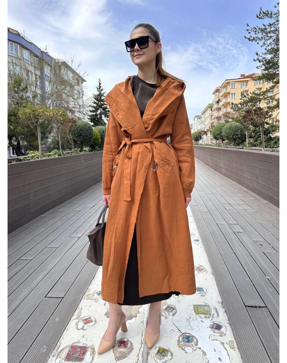 Misswhence 37401 Tarçın Keten Kap